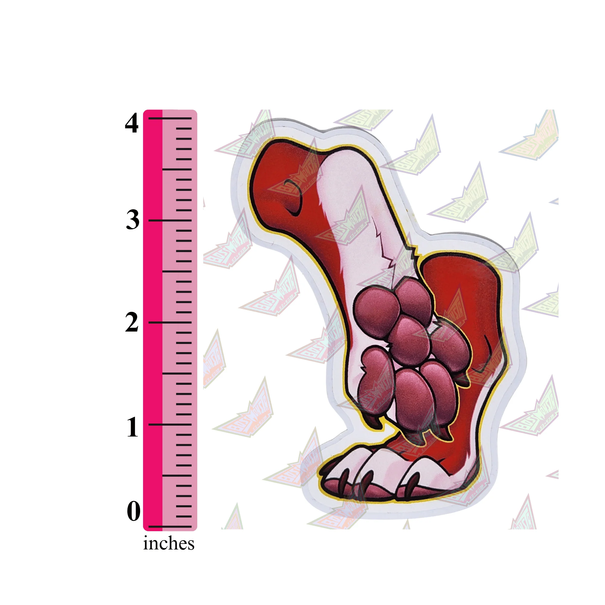 Hellhound "Beans" -- 3" Matte Sticker - Image 4