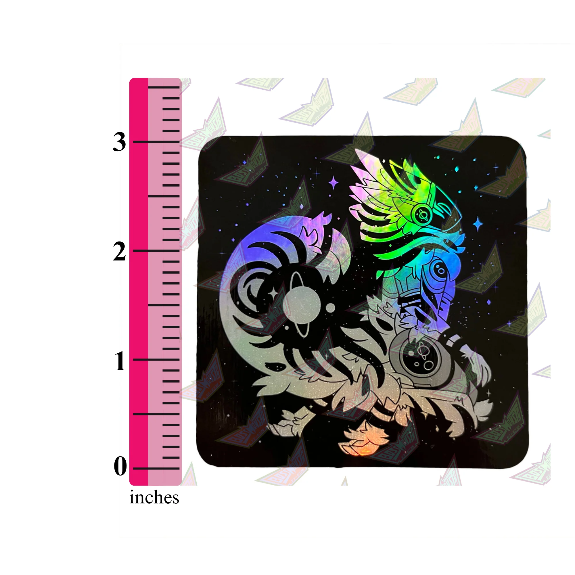 Protogen "Cosmos" -- 3" Holographic Sticker - Image 4